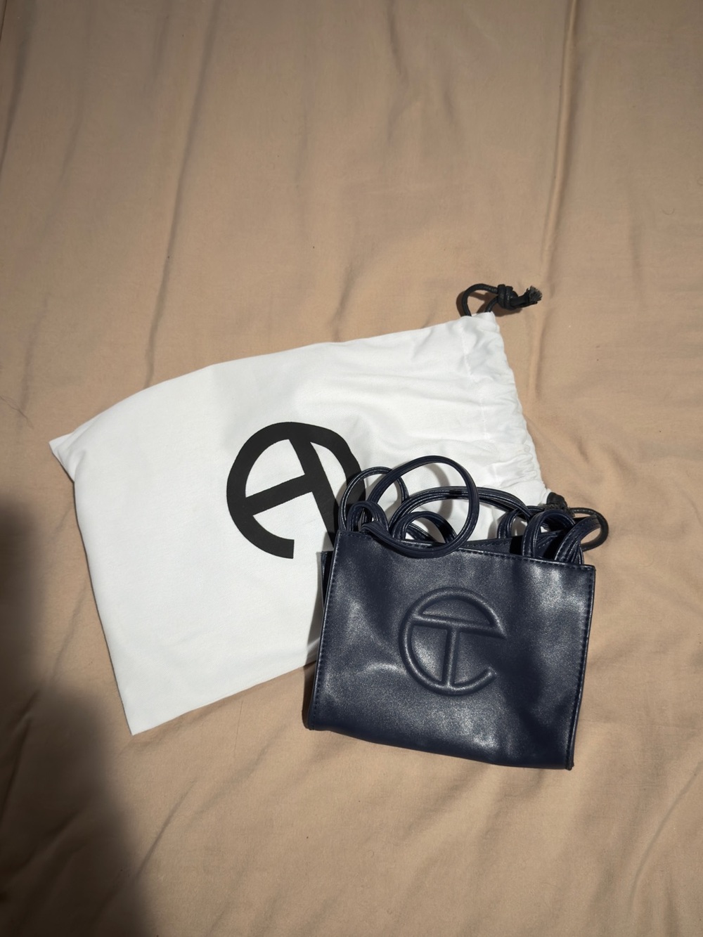 Telfar Small Navy Mini Shopping Bag